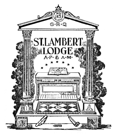 St. Lambert Lodge No. 95 blazon